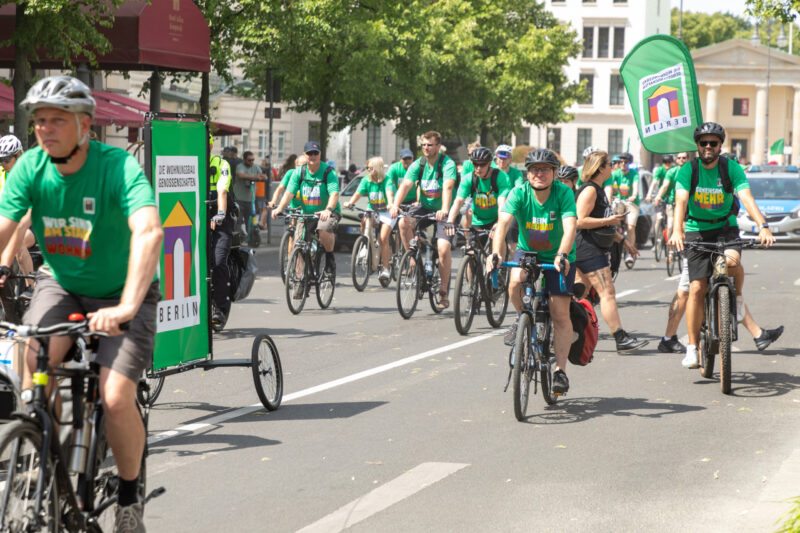 Fahrrad-Sternfahrt der Wohnungsbaugenossenschaften Berlin – 4. Juli